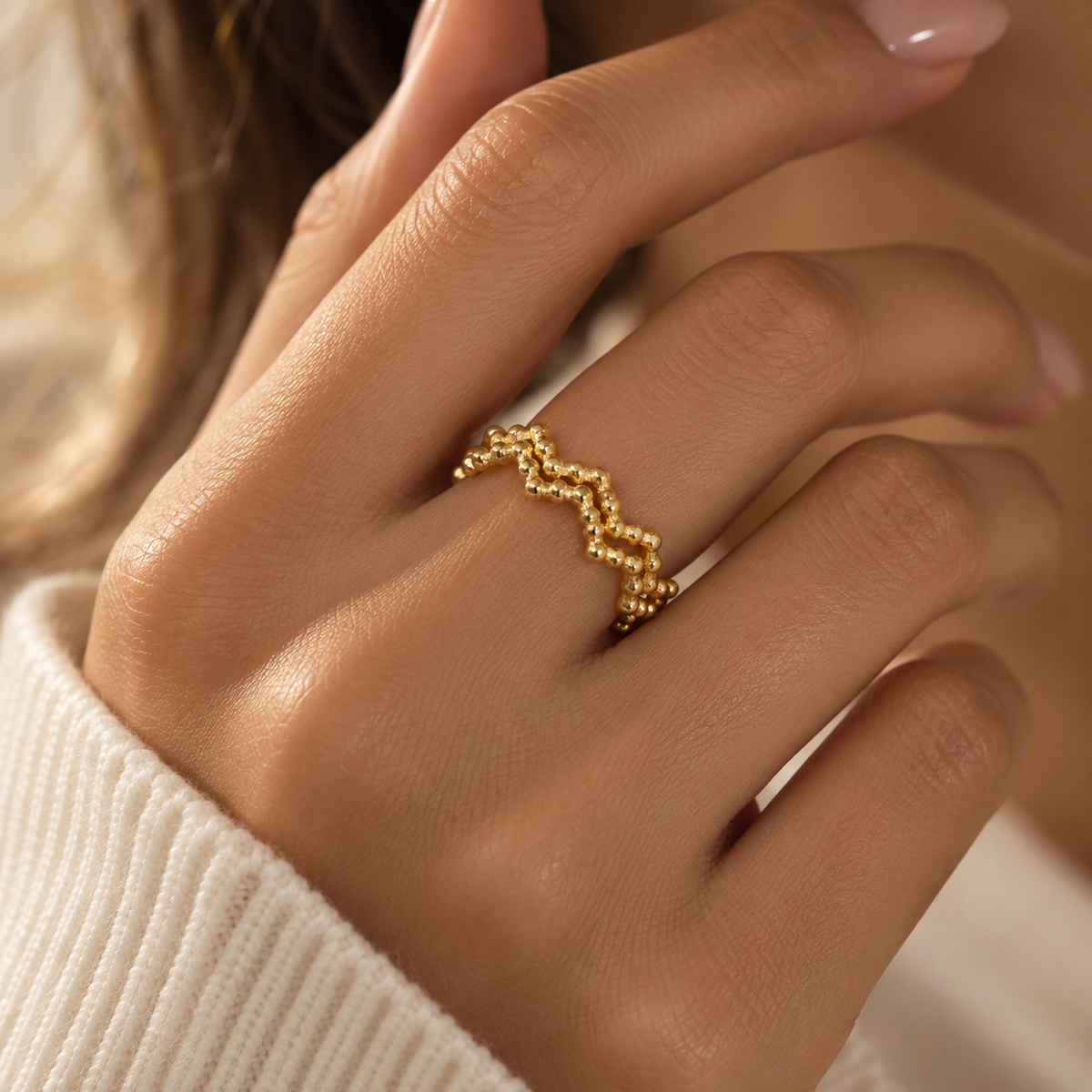 Bague Zigzag