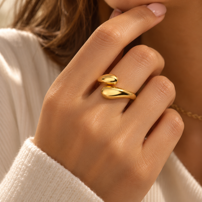 Bague Double Goutte